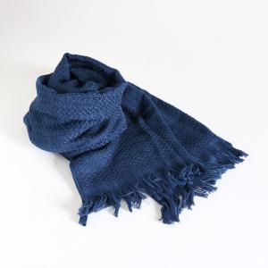 今治タオル コットンマフラー Imabari Towel Cotton Muffler Nami なみ ネイビー