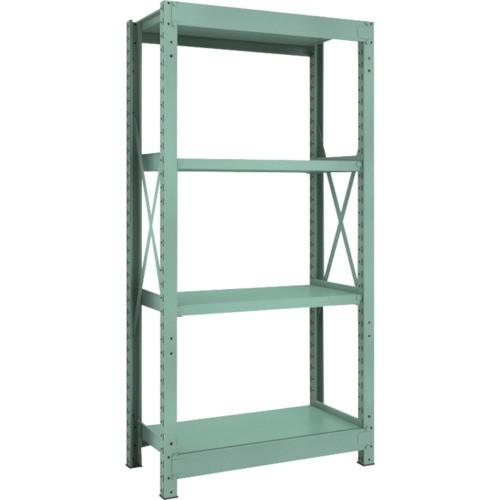 ＴＲＵＳＣＯ　Ｒ３型中量棚　９００×４５０×Ｈ１８００　４段　連結　Ｒ３−６３５４Ｂ　１台（直送）