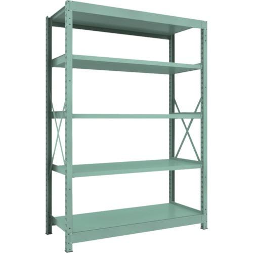 ＴＲＵＳＣＯ　Ｒ３型中量棚　１５００×６００×Ｈ２１００　５段　単体　Ｒ３−７５６５　１台（直送）