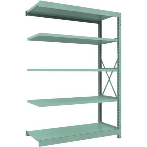 ＴＲＵＳＣＯ　Ｒ３型中量棚　１５００×６００×Ｈ２１００　５段　連結　Ｒ３−７５６５Ｂ　１台（直送）