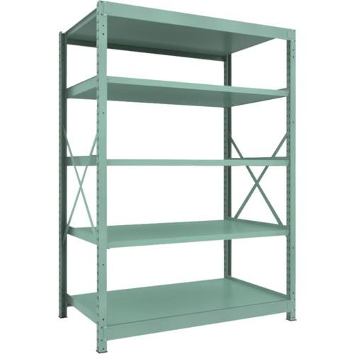 ＴＲＵＳＣＯ　Ｒ３型中量棚　１５００×９００×Ｈ２１００　５段　単体　Ｒ３−７５９５　１台（直送）
