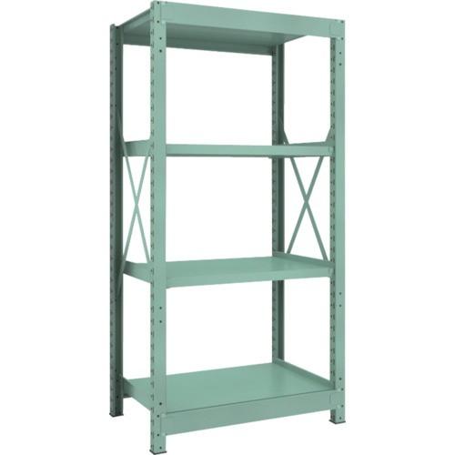 ＴＲＵＳＣＯ　Ｒ３型中量棚　９００×６００×Ｈ１８００　４段　単体　Ｒ３−６３６４　１台（直送）