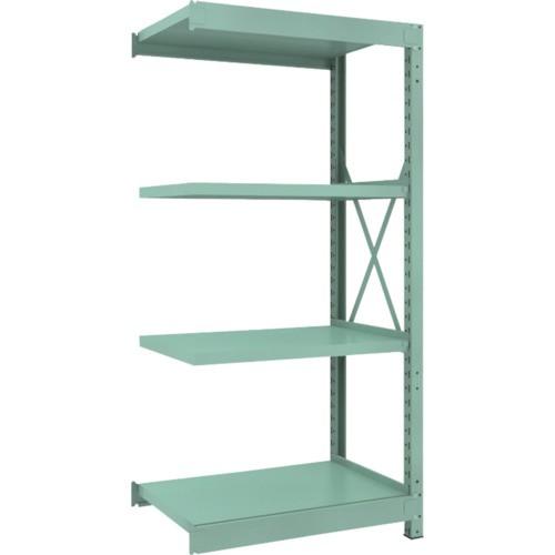 ＴＲＵＳＣＯ　Ｒ３型中量棚　９００×６００×Ｈ１８００　４段　連結　Ｒ３−６３６４Ｂ　１台（直送）