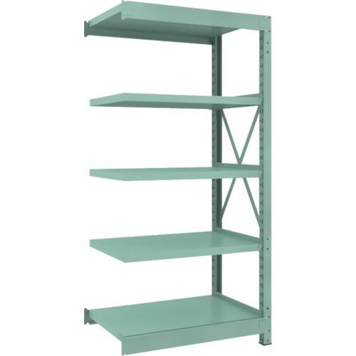 ＴＲＵＳＣＯ　Ｒ３型中量棚　９００×６００×Ｈ１８００　５段　連結　Ｒ３−６３６５Ｂ　１台（直送）