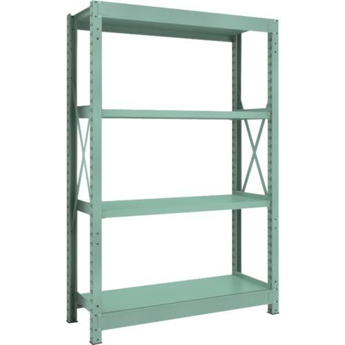 ＴＲＵＳＣＯ　Ｒ３型中量棚　１２００×４５０×Ｈ１８００　４段　単体　Ｒ３−６４５４　１台（直送）
