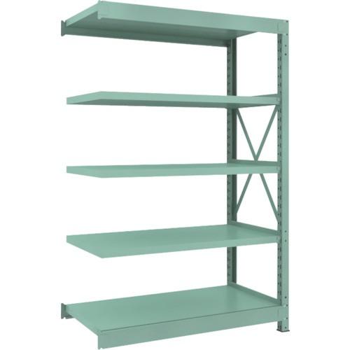 ＴＲＵＳＣＯ　Ｒ３型中量棚　１２００×６００×Ｈ１８００　５段　連結　Ｒ３−６４６５Ｂ　１台（直送）
