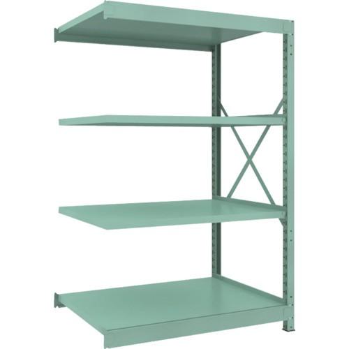 ＴＲＵＳＣＯ　Ｒ３型中量棚　１２００×９００×Ｈ１８００　４段　連結　Ｒ３−６４９４Ｂ　１台（直送）