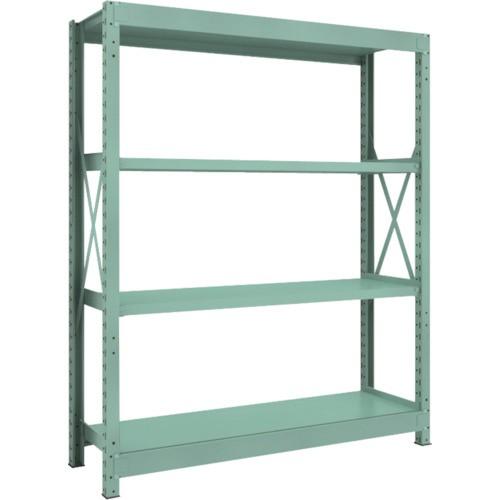 ＴＲＵＳＣＯ　Ｒ３型中量棚　１５００×４５０×Ｈ１８００　４段　単体　Ｒ３−６５５４　１台（直送）
