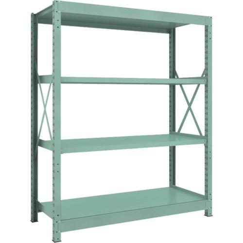 ＴＲＵＳＣＯ　Ｒ３型中量棚　１５００×６００×Ｈ１８００　４段　単体　Ｒ３−６５６４　１台（直送）