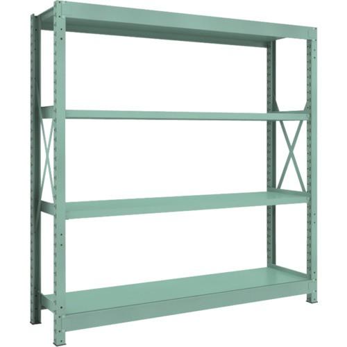 ＴＲＵＳＣＯ　Ｒ３型中量棚　１８００×４５０×Ｈ１８００　４段　単体　Ｒ３−６６５４　１台（直送）