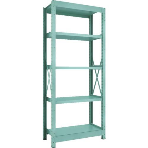 ＴＲＵＳＣＯ　Ｒ３型中量棚　９００×４５０×Ｈ２１００　５段　単体　Ｒ３−７３５５　１台（直送）