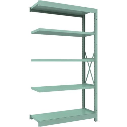 ＴＲＵＳＣＯ　Ｒ３型中量棚　１２００×４５０×Ｈ２１００　５段　連結　Ｒ３−７４５５Ｂ　１台（直送）