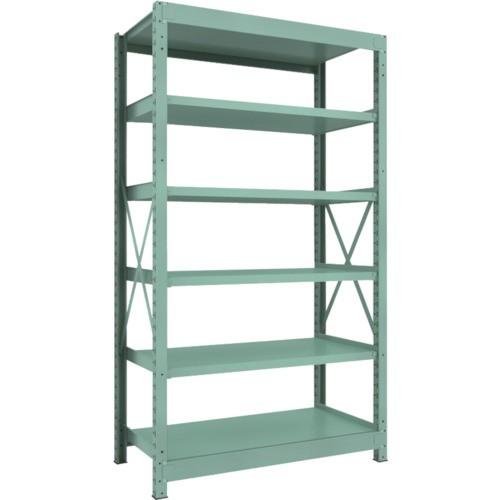 ＴＲＵＳＣＯ　Ｒ３型中量棚　１２００×６００×Ｈ２１００　６段　単体　Ｒ３−７４６６　１台（直送）