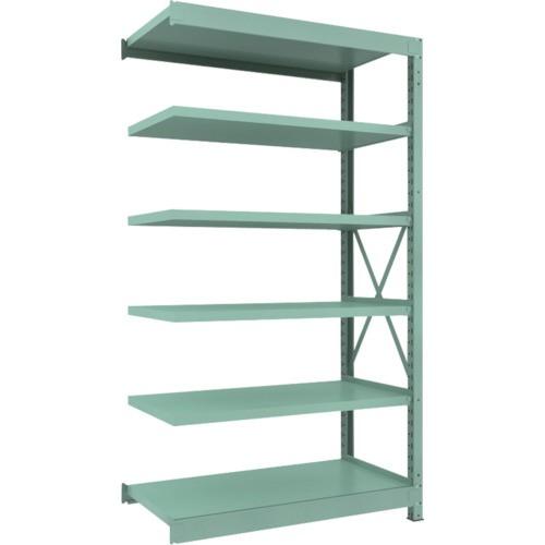 ＴＲＵＳＣＯ　Ｒ３型中量棚　１２００×６００×Ｈ２１００　６段　連結　Ｒ３−７４６６Ｂ　１台（直送）