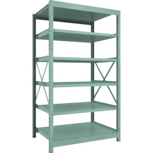 ＴＲＵＳＣＯ　Ｒ３型中量棚　１２００×９００×Ｈ２１００　６段　単体　Ｒ３−７４９６　１台（直送）