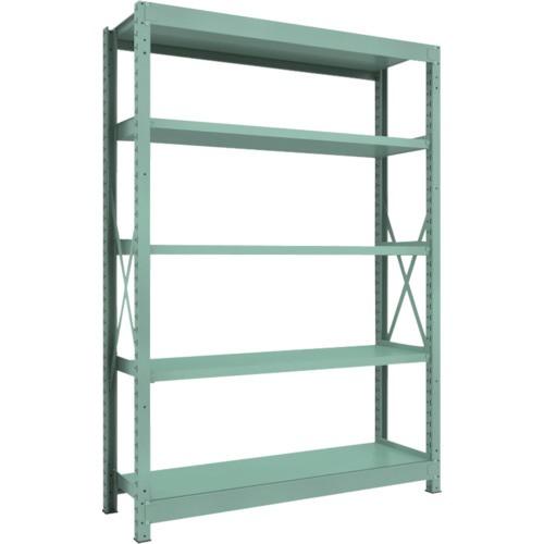 ＴＲＵＳＣＯ　Ｒ３型中量棚　１５００×４５０×Ｈ２１００　５段　単体　Ｒ３−７５５５　１台（直送）