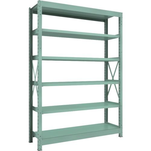 ＴＲＵＳＣＯ　Ｒ３型中量棚　１５００×４５０×Ｈ２１００　６段　単体　Ｒ３−７５５６　１台（直送）