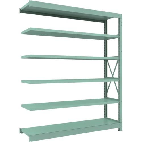 ＴＲＵＳＣＯ　Ｒ３型中量棚　１８００×４５０×Ｈ２１００　６段　連結　Ｒ３−７６５６Ｂ　１台（直送）