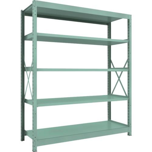 ＴＲＵＳＣＯ　Ｒ３型中量棚　１８００×６００×Ｈ２１００　５段　単体　Ｒ３−７６６５　１台（直送）