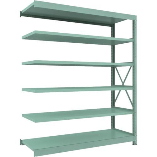 ＴＲＵＳＣＯ　Ｒ３型中量棚　１８００×６００×Ｈ２１００　６段　連結　Ｒ３−７６６６Ｂ　１台（直送）