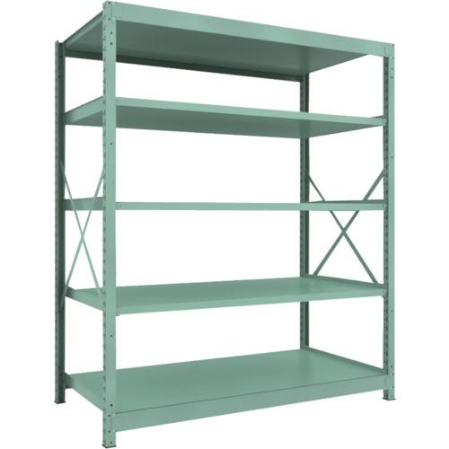 ＴＲＵＳＣＯ　Ｒ３型中量棚　１８００×９００×Ｈ２１００　５段　単体　Ｒ３−７６９５　１台（直送）