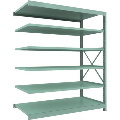 ＴＲＵＳＣＯ　Ｒ３型中量棚　１８００×９００×Ｈ２１００　６段　連結　Ｒ３−７６９６Ｂ　１台（直送）