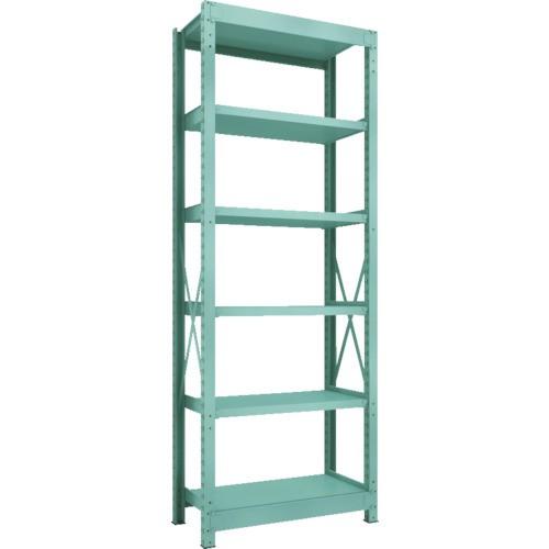 ＴＲＵＳＣＯ　Ｒ３型中量棚　９００×４５０×Ｈ２４００　６段　単体　Ｒ３−８３５６　１台（直送）