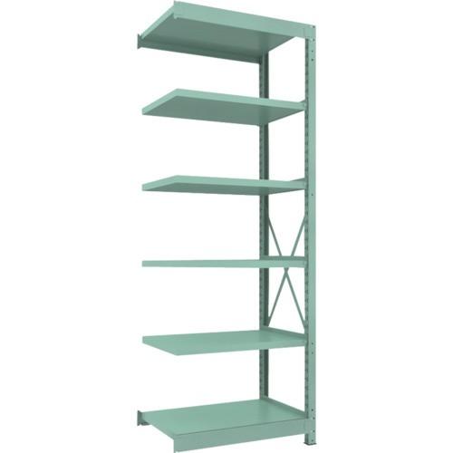 ＴＲＵＳＣＯ　Ｒ３型中量棚　９００×６００×Ｈ２４００　６段　連結　Ｒ３−８３６６Ｂ　１台（直送）