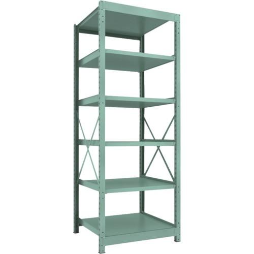 ＴＲＵＳＣＯ　Ｒ３型中量棚　９００×９００×Ｈ２４００　６段　単体　Ｒ３−８３９６　１台（直送）