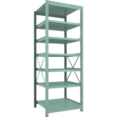 ＴＲＵＳＣＯ　Ｒ３型中量棚　９００×９００×Ｈ２４００　７段　単体　Ｒ３−８３９７　１台（直送）