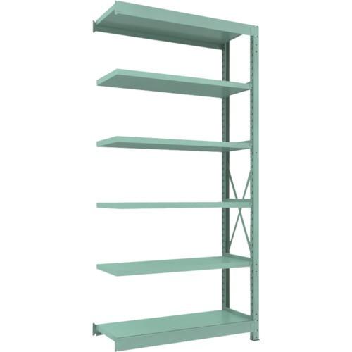 ＴＲＵＳＣＯ　Ｒ３型中量棚　１２００×４５０×Ｈ２４００　６段　連結　Ｒ３−８４５６Ｂ　１台（直送）