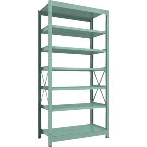 ＴＲＵＳＣＯ　Ｒ３型中量棚　１２００×６００×Ｈ２４００　７段　単体　Ｒ３−８４６７　１台（直送）