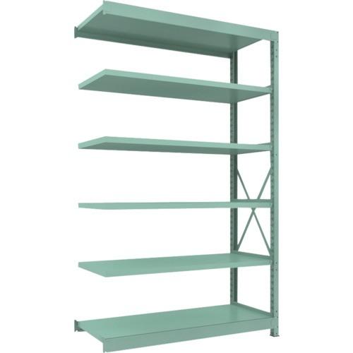 ＴＲＵＳＣＯ　Ｒ３型中量棚　１５００×６００×Ｈ２４００　６段　連結　Ｒ３−８５６６Ｂ　１台（直送）