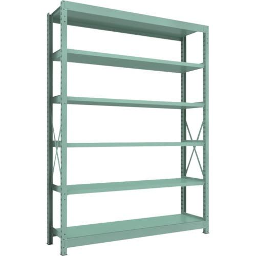 ＴＲＵＳＣＯ　Ｒ３型中量棚　１８００×４５０×Ｈ２４００　６段　単体　Ｒ３−８６５６　１台（直送）
