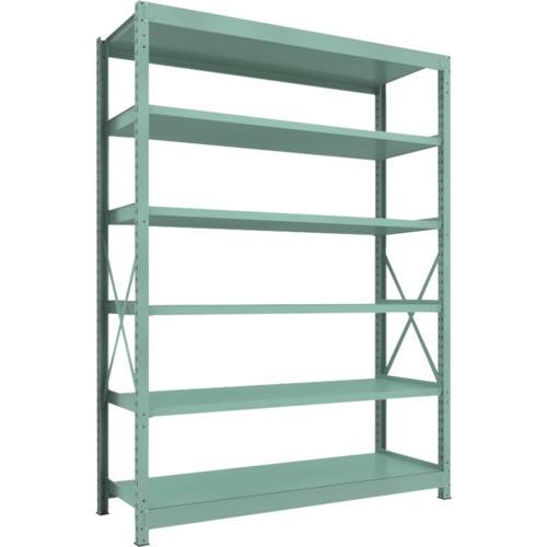 ＴＲＵＳＣＯ　Ｒ３型中量棚　１８００×６００×Ｈ２４００　６段　単体　Ｒ３−８６６６　１台（直送）