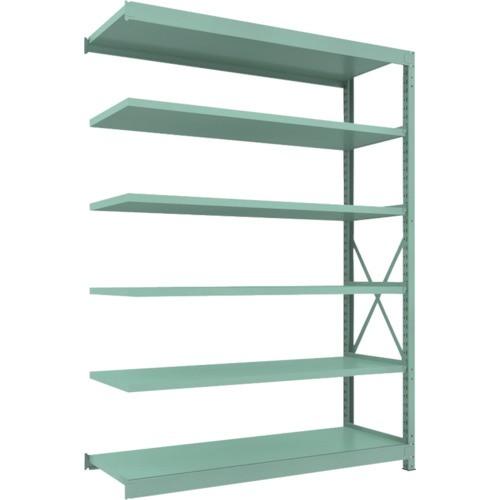 ＴＲＵＳＣＯ　Ｒ３型中量棚　１８００×６００×Ｈ２４００　６段　連結　Ｒ３−８６６６Ｂ　１台（直送）