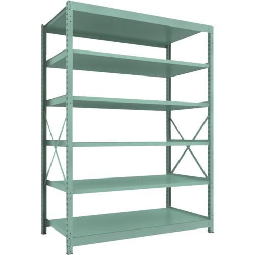 ＴＲＵＳＣＯ　Ｒ３型中量棚　１８００×９００×Ｈ２４００　６段　単体　Ｒ３−８６９６　１台（直送）