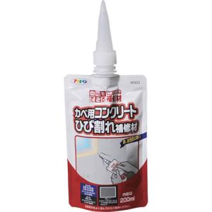 アサヒペン　ワンタッチタイプ　カベ用コンクリートひび割れ補修材　２００ｍｌ　グレー　３１０８６６　１個