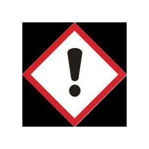 日本緑十字社 GHSステッカー標識 感嘆符 40×40mm PET 037307 1パック