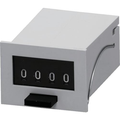 ライン精機　電磁カウンター（リセットツキ）４桁　ＭＣＦ−４Ｘ　ＤＣ２４Ｖ　１個 （メーカー直送）