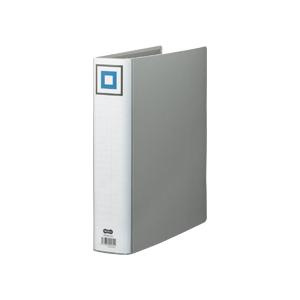 TANOSEE　両開きパイプ式ファイルＶ　Ａ４タテ　５００枚収容　５０ｍｍとじ　背幅６５ｍｍ　シルバー　１冊