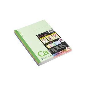 コクヨ　キャンパスノート（カラー表紙）　セミＢ５　Ａ罫　３０枚　５色（各色１冊）　ノ−３ＣＡＮＸ５　１パック（５冊）