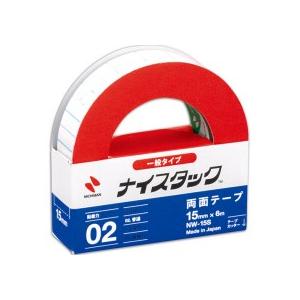 ニチバン　ナイスタック　再生紙両面テープ　小巻　１５ｍｍ×６ｍ　ＮＷ−１５Ｓ　１巻