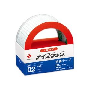 ニチバン　ナイスタック　再生紙両面テープ　大巻　５０ｍｍ×１０ｍ　ＮＷ−５０　１巻