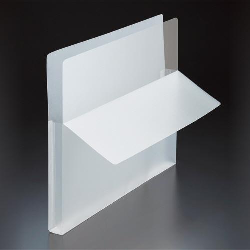 TANOSEE　再生クリアホルダー（角まる・２０ｍｍマチ付）　Ａ４　厚さ０．２ｍｍ　クリア　１パック...