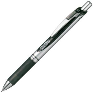 ぺんてる　ゲルインクボールペン　ノック式エナージェル　０．３ｍｍ　黒　（軸色：シルバー）　ＢＬＮ７３−Ａ｜tanomail