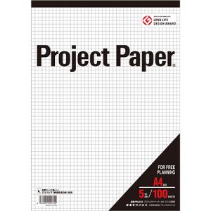 日本ノート　オキナ　プロジェクトペーパー　Ａ４　５ｍｍ方眼　１００枚　ＰＰＡ４５Ｓ　１冊｜tanomail