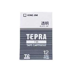 テプラ　ＴＲ　テープカートリッジ　１２ｍｍ　透明／黒文字　ＴＴ１２Ｋ　１個