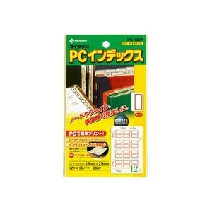 ニチバン　マイタック　ＰＣインデックス　中　２３×２９ｍｍ　赤枠　ＰＣ−１３２Ｒ　１パック（１８０片：１２片×１５シート）｜tanomail