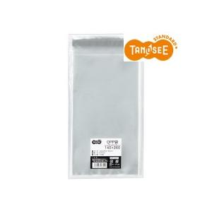 TANOSEE　ＯＰＰ袋　フタ・テープ付　１４０×２６０＋４０ｍｍ　１パック（１００枚）